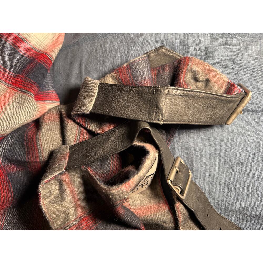 UNIF Plaid Frayed Buckle Strap Mini Dress Size XS - Picture 3 of 3